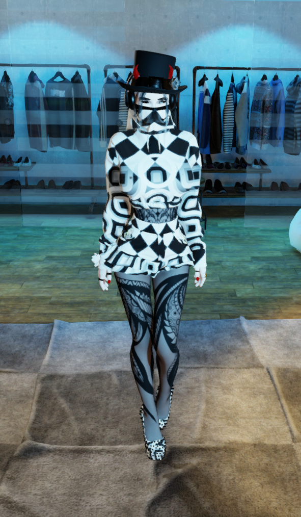 B&W Ghost Devil (lotus Luxe Fashion show)