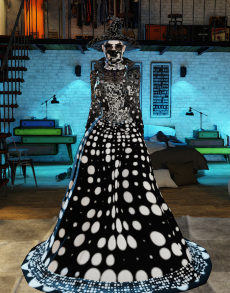 Black&White wedding dress(lotus lux show)
